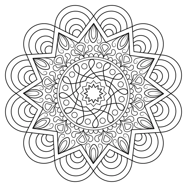Mandala | Kolorowanki online dla dzieci
