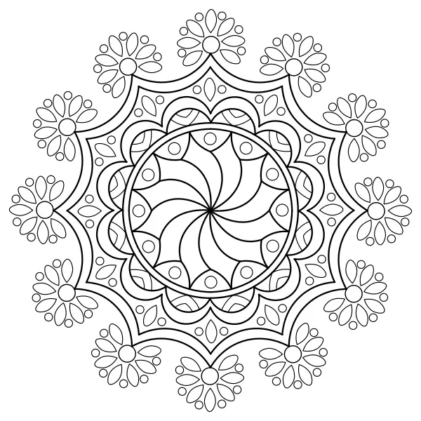 Mandala 3 | Kolorowanki online dla dzieci