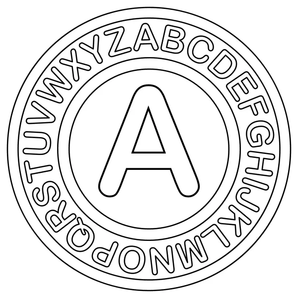 Litera A | Kolorowanki online dla dzieci