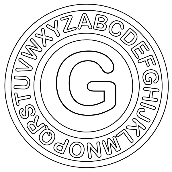Litera G | Kolorowanki online dla dzieci
