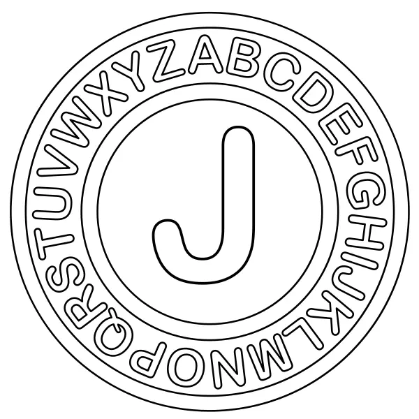 Litera J | Kolorowanki online dla dzieci