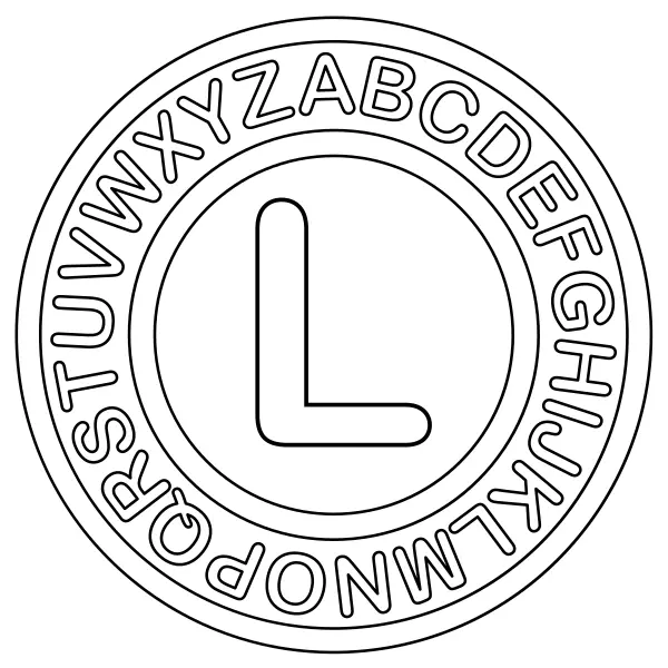 Litera L | Kolorowanki online dla dzieci