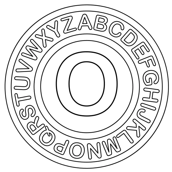 Litera O | Kolorowanki online dla dzieci