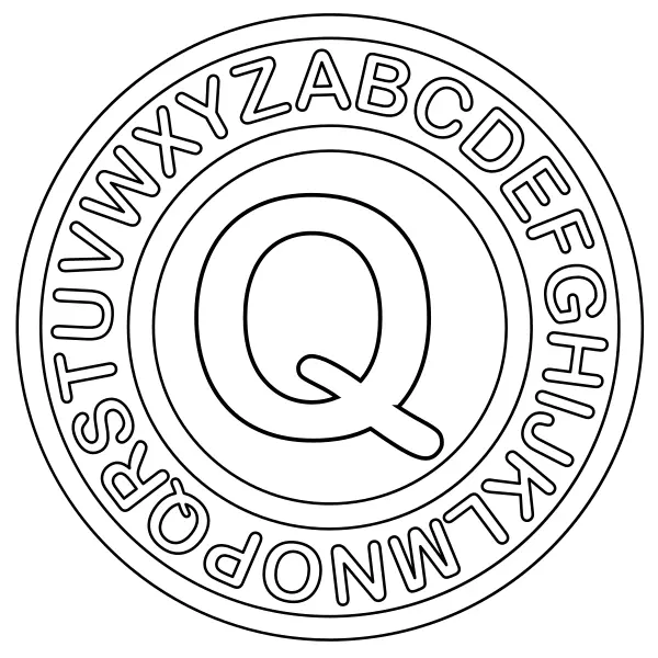 Litera Q | Kolorowanki online dla dzieci