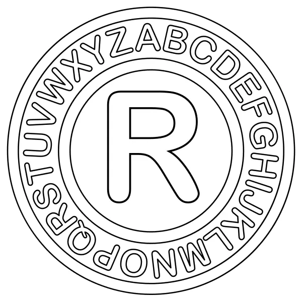 Litera R | Kolorowanki online dla dzieci