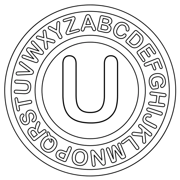 Litera U | Kolorowanki online dla dzieci