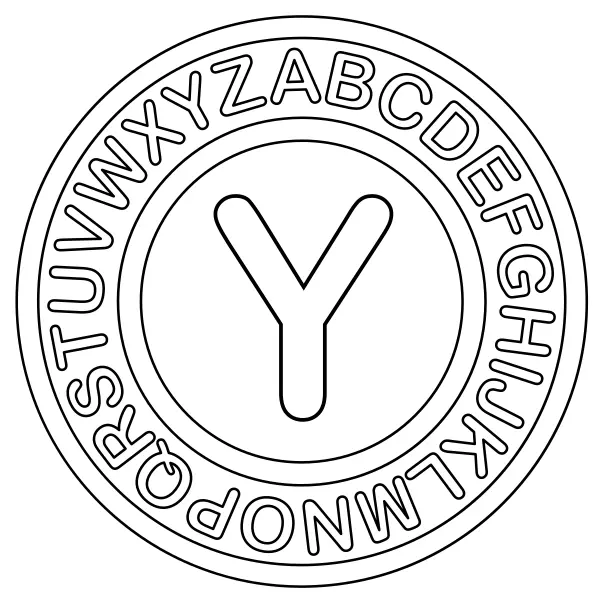 Litera Y | Kolorowanki online dla dzieci