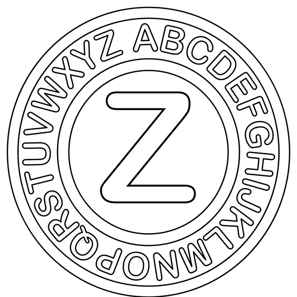 Litera Z | Kolorowanki online dla dzieci