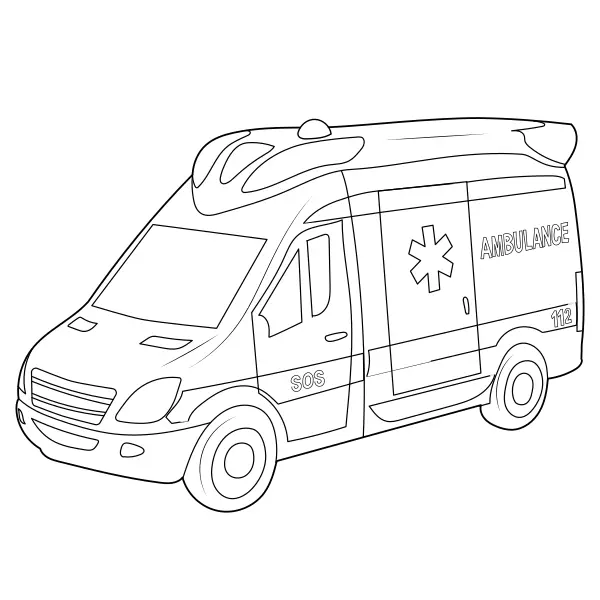 Karetka | Kolorowanki online dla dzieci