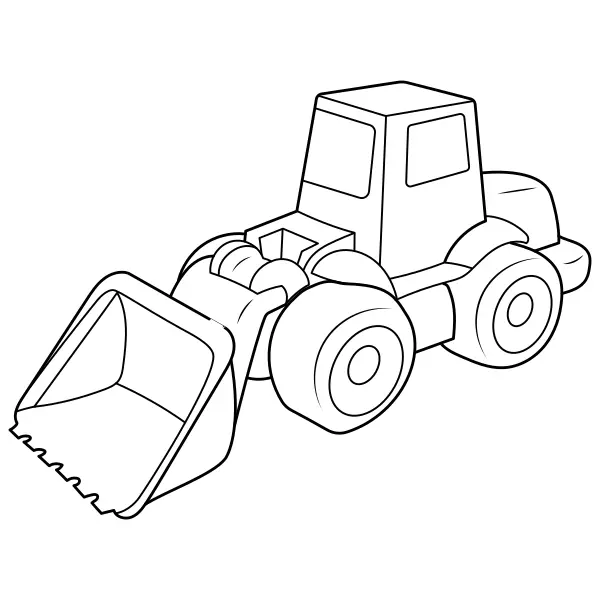 Koparka | Kolorowanki online dla dzieci