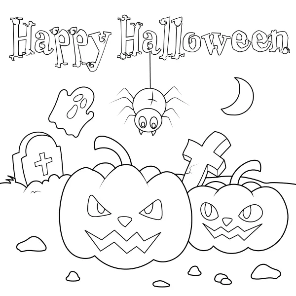 Wesołego Halloween | Kolorowanki online dla dzieci