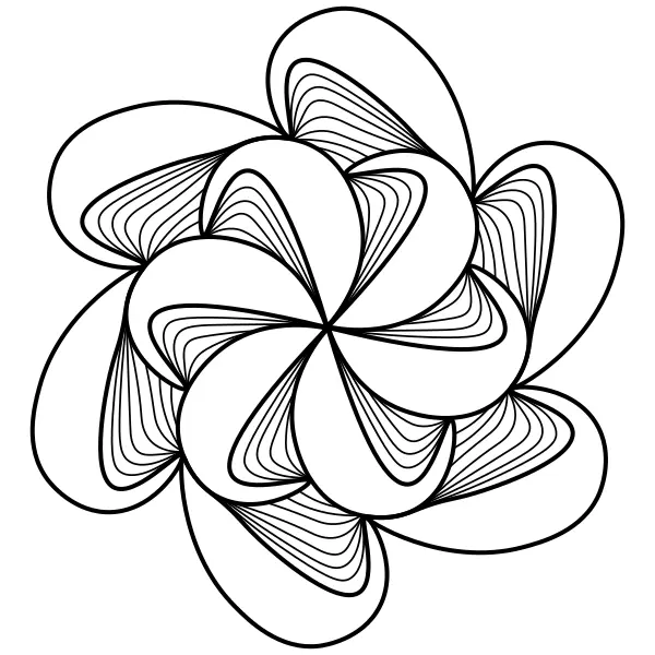 Abstrakcyjna mandala | Kolorowanki online dla dzieci