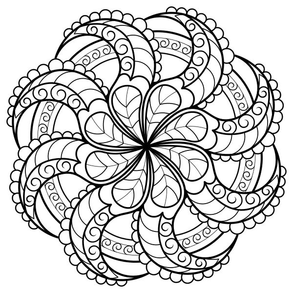 Mandala z ośmiornicy | Kolorowanki online dla dzieci