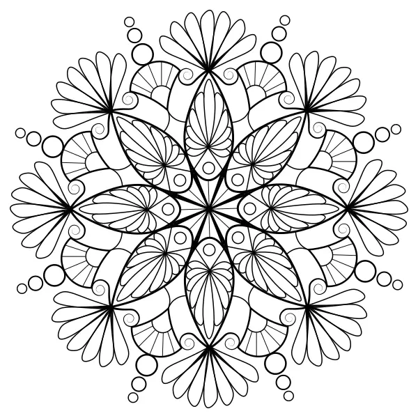 Ptasia mandala | Kolorowanki online dla dzieci