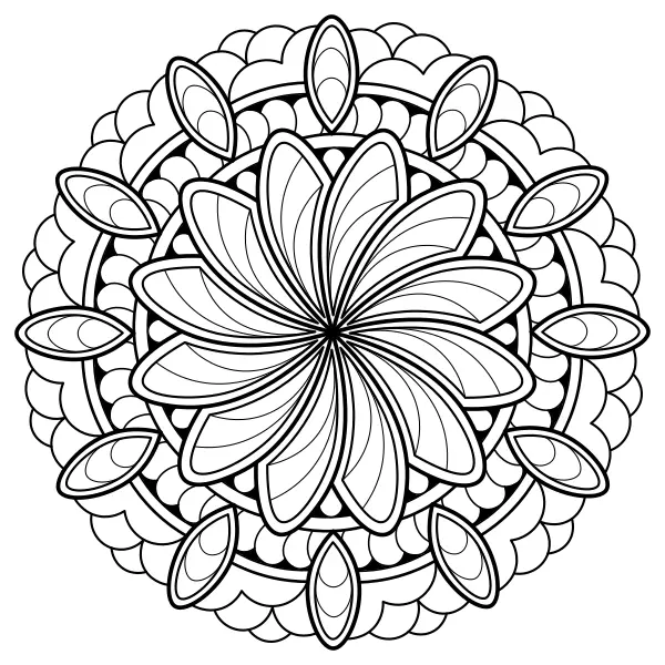 Mandala 12 | Kolorowanki online dla dzieci