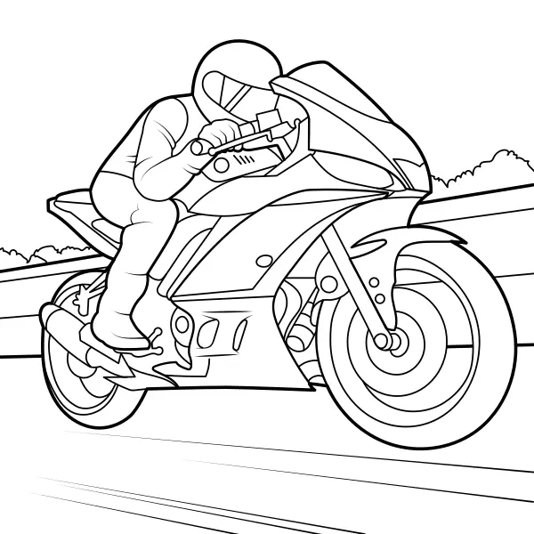 Motocyklista | Kolorowanki online dla dzieci