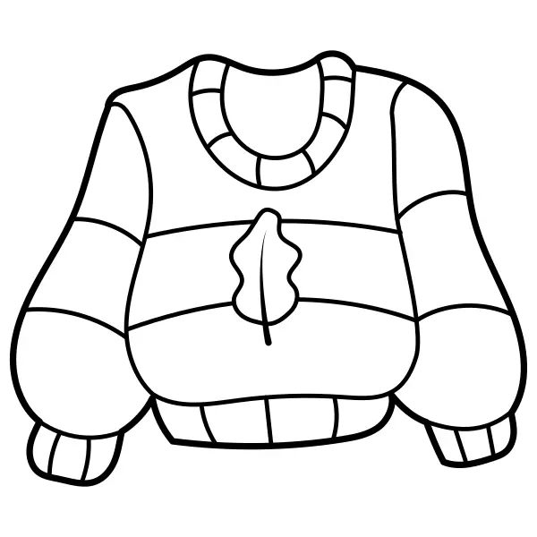 Sweter | Kolorowanki online dla dzieci