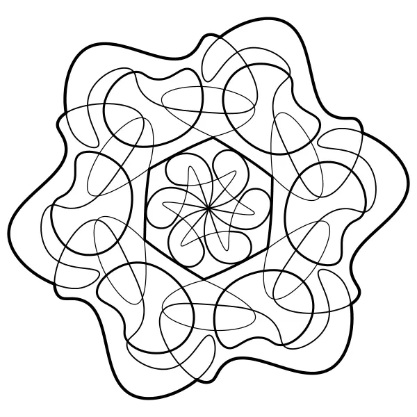 Mandala bez kształtu | Kolorowanki online dla dzieci