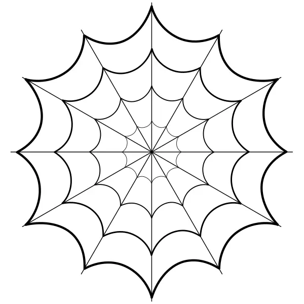 Mandala – pajęczyna | Kolorowanki online dla dzieci