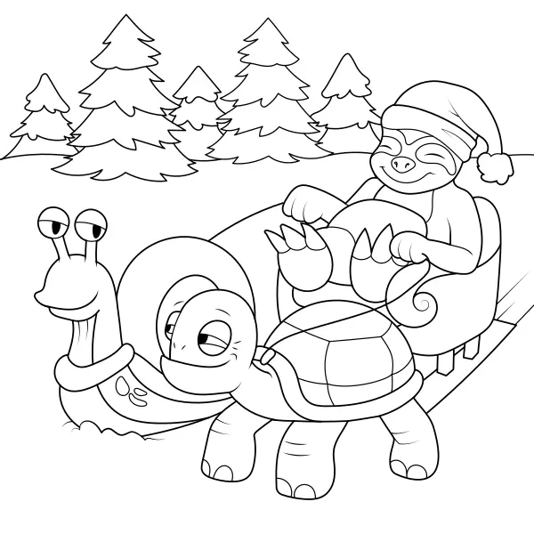 Santa Express | Kolorowanki online dla dzieci