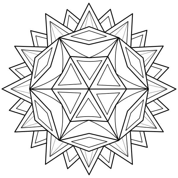 Mandala słoneczna | Kolorowanki online dla dzieci