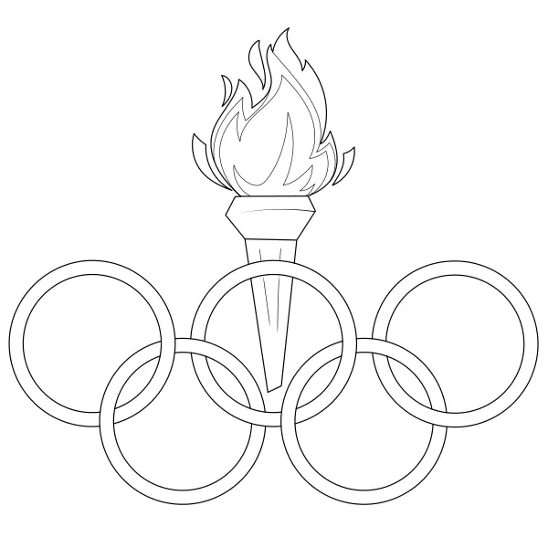 Okręgi olimpijskie | Kolorowanki online dla dzieci