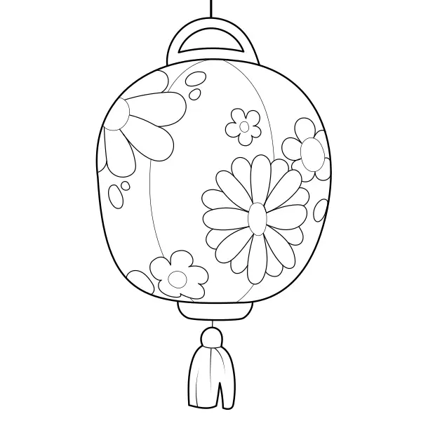 Lampion | Kolorowanki online dla dzieci