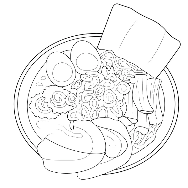 Ramen | Kolorowanki online dla dzieci