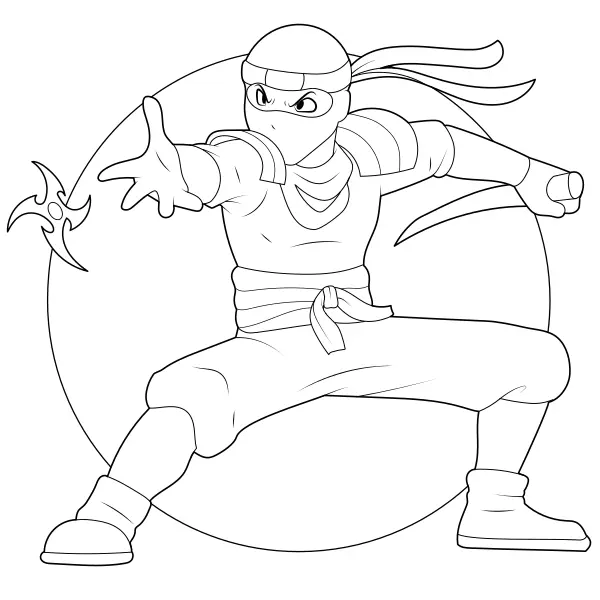 Ninja | Kolorowanki online dla dzieci