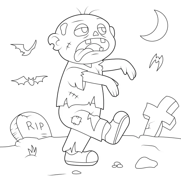 Zombie | Kolorowanki online dla dzieci
