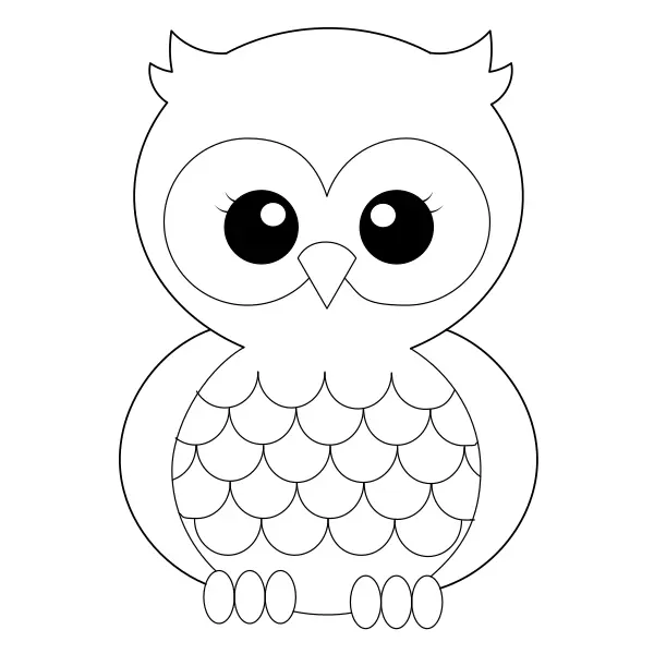 Sowa | Kolorowanki online dla dzieci