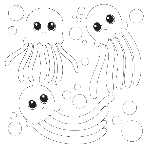 Meduzy | Kolorowanki online dla dzieci