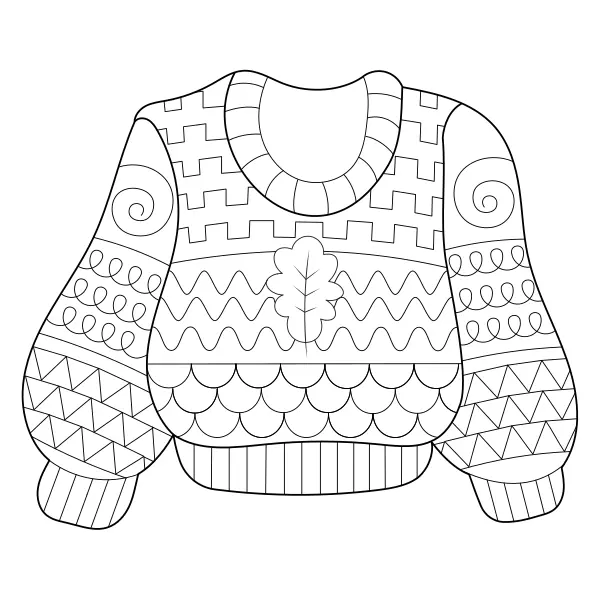 Sweter | Kolorowanki online dla dzieci