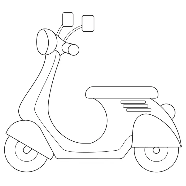 Skuter | Kolorowanki online dla dzieci