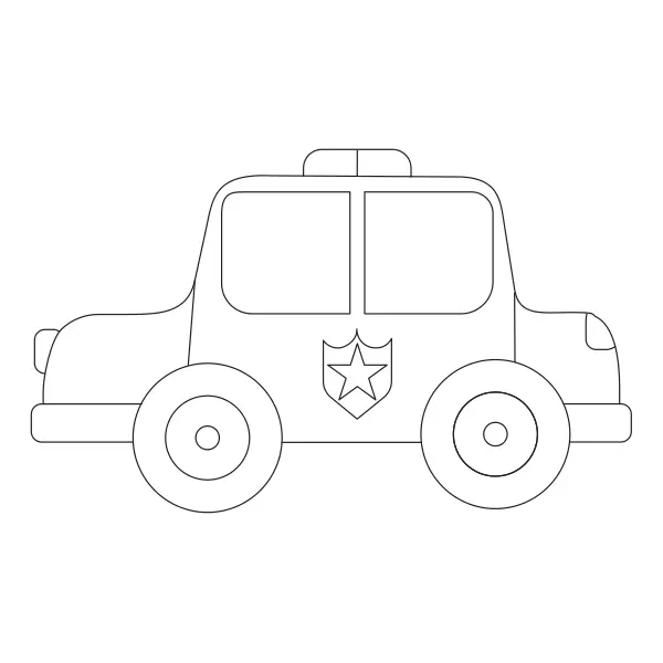 Samochód policyjny | Kolorowanki online dla dzieci