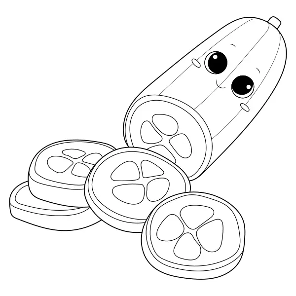 Ogórek | Kolorowanki online dla dzieci